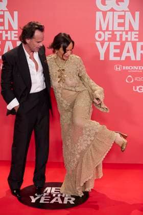 November 19, 2025, Madrid, Madrid, Spain: WALTON GOGGINS AND NADIA CONNERS attend the GQ Men Of The Year Awards 2025 Madrid Spain - ZUMAc260 20251119_zep_c260_051 Copyright: xMikexChicorrox