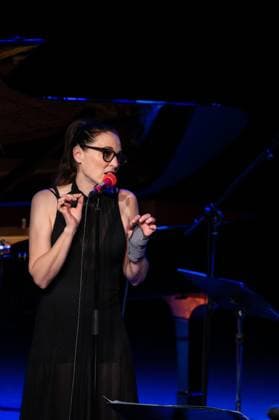 JAZZMADRID concert at the Fernanda Gómez Theatre in Madrid, Spain - 19 Nov 2025 Leonor Watling performs during the JAZZMADRID concert at the Fernanda Gómez Theatre in Madrid. Madrid Spain Copyright: xAtilanoxGarciax xSOPAxImagesx photo00992
