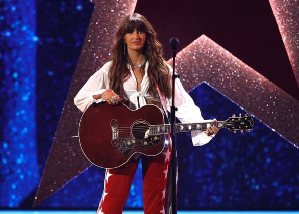 Ella Langley performs onstage during the 59th CMA Awards at the Bridgestone Arena in Nashville, Tennessee, on Wednesday, November 19, 2025.  NAS20251119354 JOHNxANGELILLO