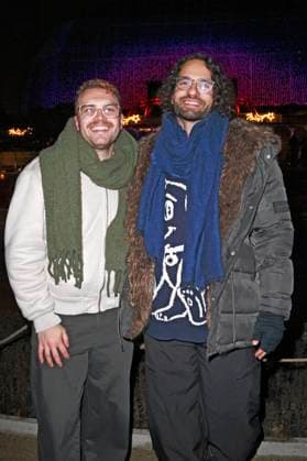 Vincent Lange und Bastian Castillo bei der Eröffnung des Christmas Garden 2025 im Botanischen Garten Berlin. Berlin, 19.11.2025 Foto:xN.xKubelkax xFuturexImagex christmas_garden_5119