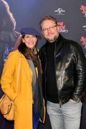 Ulrike Frank with husband Marc Schubring at the European premiere of the movie Song Sung Blue at Zoo Palast Berlin, 19 11 2025 Foto:xM.xBehrensx xFuturexImagex blue_5140