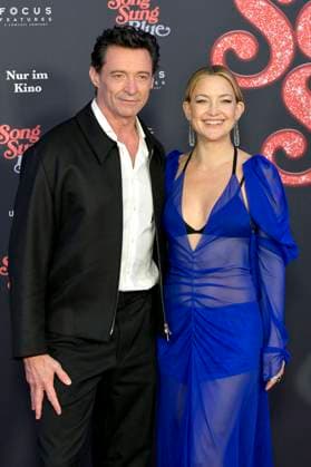 Hugh Jackman and Kate Hudson at the European premiere of the movie Song Sung Blue at Zoo Palast Berlin, 19 11 2025 Foto:xM.xBehrensx xFuturexImagex blue_5154