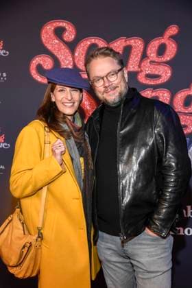 abb Ulrike Frank and Marc Schubring as guests on the red carpet at the European premiere of the movie Song Sung Blue at Zoo Palast Berlin on 19 11 2025 in Berlin Berlin Germany