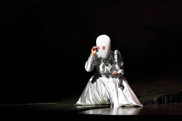 Nicole Chevalier as Salome during the photo rehearsal for Salome at the Komische Oper im Schillertheater in Berlin, November 19, 2025 Music drama in one act by Richard Strauss Musical direction James Gaffigan Production Evgeny Titov Stage Rufus Didwiszus Costumes Esther Bialas Premiere is on November 22, 2025 Komische Oper Berlin Salome