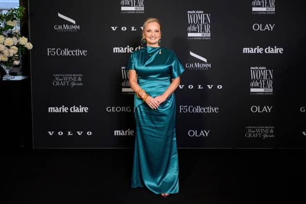 WOMEN OF THE YEAR AWARDS, Tracey Corbin-Matchett arrives at the Marie Claire Women of the Year Awards at Bell Shakespeare, in Sydney, Thursday, November 20, 2025. ( NO ARCHIVING SYDNEY NEW SOUTH WALES AUSTRALIA  Copyright: xSTEVExMARKHAMx 20251120118735848500