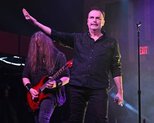 AndrÃ Olbrich and Hansi Kürsch of Blind Guardian perform during The Somewhere Far Beyond North American Tour 2025 at Revolution Live on November 19, 2025 in Fort Lauderdale, Florida Featuring: AndrÃ Olbrich, Hansi Kürsch Where: Fort Lauderdale, Florida, United States When: 19 Nov 2025 Credit: Robert Bell INSTARimages EDITORIAL USE ONLY. NOT FOR USE BY NEWSPAPERS BASED IN THE UK. Copyright: xx instar55281357