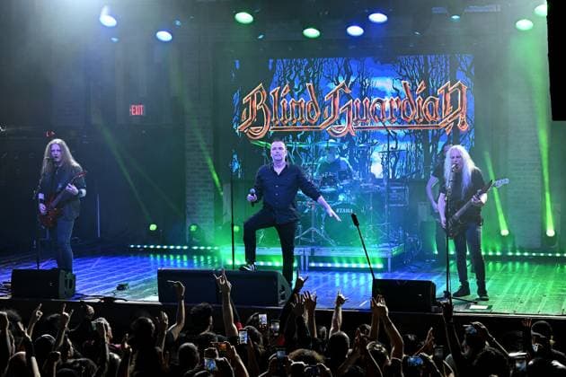 Marcus Siepen, Frederik Ehmke, Hansi Kürsch, and AndrÃ Olbrich of Blind Guardian perform during The Somewhere Far Beyond North American Tour 2025 at Revolution Live on November 19, 2025 in Fort Lauderdale, Florida Featuring: Marcus Siepen, AndrÃ Olbrich, Hansi Kürsch, Frederik Ehmke Where: Fort Lauderdale, Florida, United States When: 19 Nov 2025 Credit: Robert Bell INSTARimages EDITORIAL USE ONLY. NOT FOR USE BY NEWSPAPERS BASED IN THE UK. Copyright: xx instar55281371
