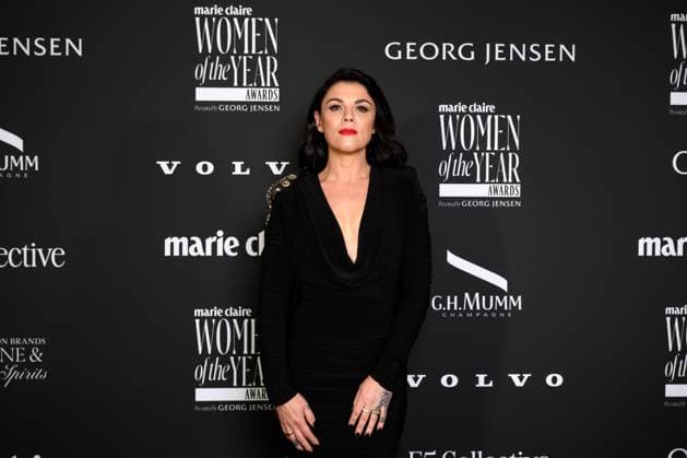 WOMEN OF THE YEAR AWARDS, Em Rusciano arrives at the Marie Claire Women of the Year Awards at Bell Shakespeare, in Sydney, Thursday, November 20, 2025. ( NO ARCHIVING SYDNEY NEW SOUTH WALES AUSTRALIA  Copyright: xSTEVExMARKHAMx 20251121196686702434