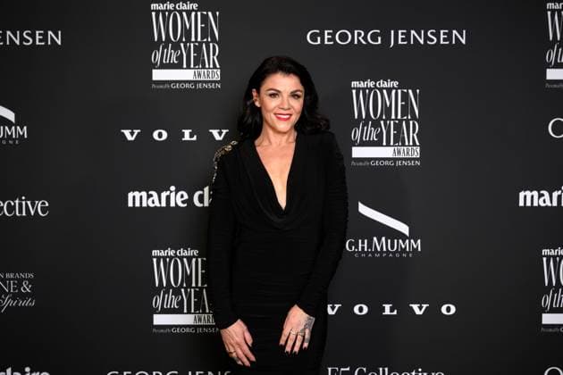 WOMEN OF THE YEAR AWARDS, Em Rusciano arrives at the Marie Claire Women of the Year Awards at Bell Shakespeare, in Sydney, Thursday, November 20, 2025. ( NO ARCHIVING SYDNEY NEW SOUTH WALES AUSTRALIA  Copyright: xSTEVExMARKHAMx 20251121124082475786