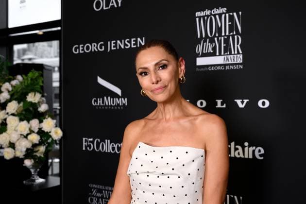 WOMEN OF THE YEAR AWARDS, Sally Obermeder arrives at the Marie Claire Women of the Year Awards at Bell Shakespeare, in Sydney, Thursday, November 20, 2025. ( NO ARCHIVING SYDNEY NEW SOUTH WALES AUSTRALIA  Copyright: xSTEVExMARKHAMx 20251121181584854582