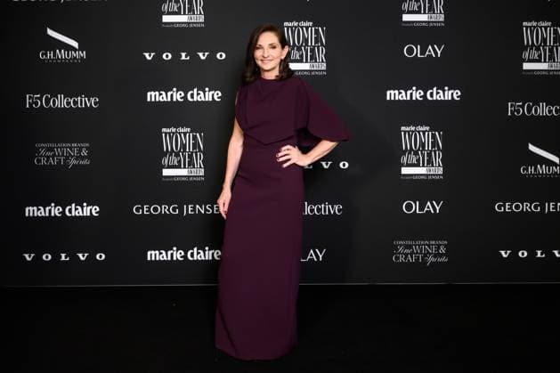 WOMEN OF THE YEAR AWARDS, Nicky Briger arrives at the Marie Claire Women of the Year Awards at Bell Shakespeare, in Sydney, Thursday, November 20, 2025. ( NO ARCHIVING SYDNEY NEW SOUTH WALES AUSTRALIA  Copyright: xSTEVExMARKHAMx 20251121139598220758