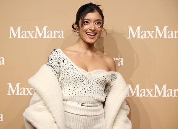 November 20, 2025, Tokyo, Japan - Japanese model Rola poses for a photo call for Italian high fashion brand Max Mara popup store preview event in Tokyo on Thursday, November 20, 2025. (photo by Yoshio Tsunoda AFLO)  aflo_311008030