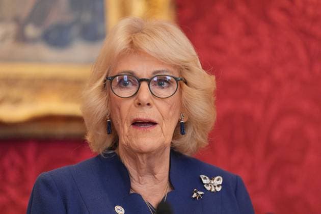 The Queen s Commonwealth Essay Competition 2025 Queen Camilla speaking during a reception to celebrate the winners of the Queen s Commonwealth Essay Competition at St James Palace in London. Picture date: Thursday November 20, 2025., Credit:Yui Mok Avalon UK, London  Copyright: xYuixMokx xAvalonx 1053551457