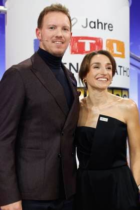 Julian Nagelsmann with girlfriend Lena Wurzenberger at the 30 RTL Spendenmarathon 2025 in Studio 8 of EMG Studios Hürth, 20 11 2025 Foto:xR.xStoffelsx xFuturexImagex spendenmarathon_5126