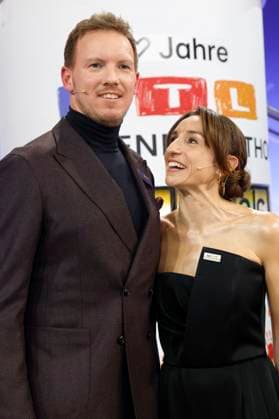 Julian Nagelsmann with girlfriend Lena Wurzenberger at the 30 RTL Spendenmarathon 2025 in Studio 8 of EMG Studios Hürth, 20 11 2025 Foto:xR.xStoffelsx xFuturexImagex spendenmarathon_5127