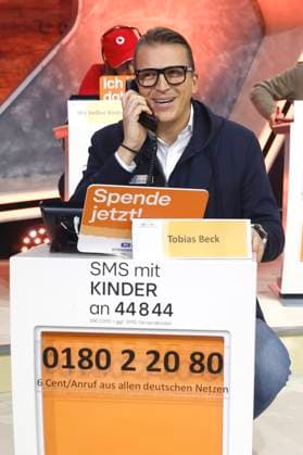 Tobias Beck at the 30 RTL Spendenmarathon 2025 in Studio 8 of EMG Studios Hürth, 20 11 2025 Foto:xR.xStoffelsx xFuturexImagex spendenmarathon_5158