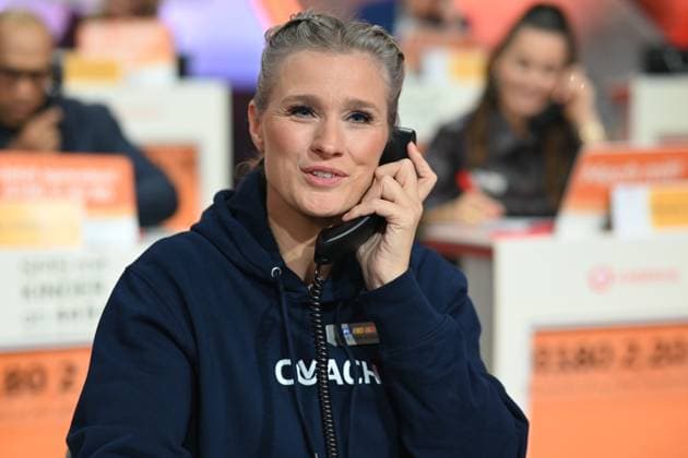 Britta HEIDEMANN, former fencer, 30 RTL Spendenmarathon Wir helfen Kindern , television, 20 21 11 2024 in Huerth, Germany,