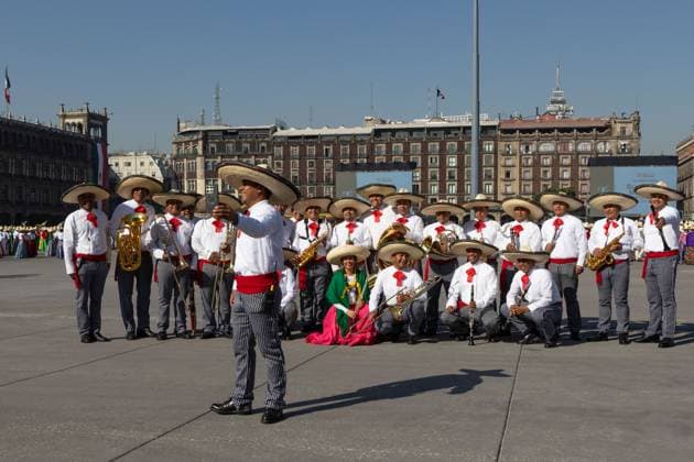 November 20, 2025, Mexico City, Mexico: Parade commemorating the 115th anniversary of the start of the Mexican Revolution, in which various contingents from the Army, Air Force, and National Guard participated, some characterized as historical figures. The president of Mexico, CLAUDIA SHEINBAUM PARDO, led the event with the presence of military and civil authorities. The route went from the main square of Mexico City to the Monument to the Revolution. Mexico City Mexico - ZUMAl178 20251120_znp_l178_029 Copyright: xCristianxLeyvax