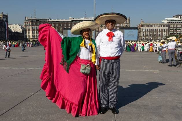 November 20, 2025, Mexico City, Mexico: Parade commemorating the 115th anniversary of the start of the Mexican Revolution, in which various contingents from the Army, Air Force, and National Guard participated, some characterized as historical figures. The president of Mexico, CLAUDIA SHEINBAUM PARDO, led the event with the presence of military and civil authorities. The route went from the main square of Mexico City to the Monument to the Revolution. Mexico City Mexico - ZUMAl178 20251120_znp_l178_030 Copyright: xCristianxLeyvax