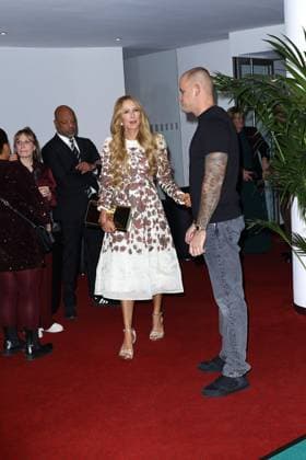 Jenny Elvers and her son Paul Jolig at the Tarzan musical premiere on 20 11 2025 at the Stage Theater Neue Flora in Hamburg Tarzan musical premiere in Hamburg