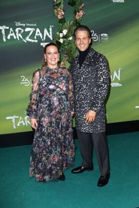 Alexander Klaws and Nadja Scheiwiller at the Tarzan Musical Premiere on 20 11 2025 at the Stage Theater Neue Flora in Hamburg Tarzan Musical Premiere in Hamburg