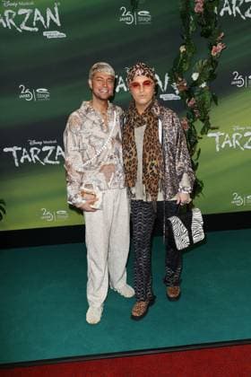 Marcell Damaschke and Julian F M Stoeckel at the Tarzan musical premiere on 20 11 2025 at the Stage Theater Neue Flora in Hamburg Tarzan musical premiere in Hamburg