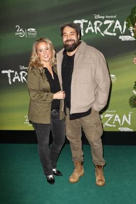 Salome Sulc and Laith Al Deen at the Tarzan Musical Premiere on 20 11 2025 at the Stage Theater Neue Flora in Hamburg Tarzan Musical Premiere in Hamburg