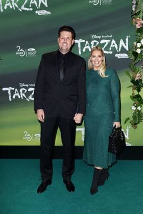 Angelina Kirsch and her partner Daniel at the Tarzan Musical Premiere on 20 11 2025 at the Stage Theater Neue Flora in Hamburg Tarzan Musical Premiere in Hamburg