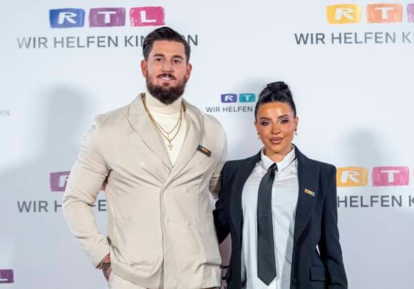 Reality TV participants Mike Heiter and Leyla Heiter at the 30th RTL Charity Marathon 2025 in Studio 8 of the EMG Studios in Hürth, 20 11 2025 30th RTL Charity Marathon 2025 in Studio 8 of the EMG Studios in Hürth Copyright: MarcoxBader