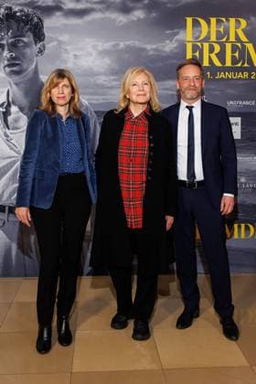 Opening Gala 25 French Film Week Lissandra Haulica, Maren Kroymann and Thomas Michelon at the opening gala of the 25 French Film Week at the Delphi Filmpalast with the film The Stranger on 20 11 2025 in Berlin Copyright: xEventpressxKochanx