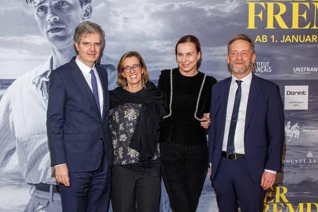 Opening Gala 25 French Film Week Francois Delattre, Barbara von Wnuk Lipinski and Thomas Michelon at the opening gala of the 25 French Film Week at the Delphi Filmpalast with the film The Stranger on 20 11 2025 in Berlin Copyright: xEventpressxKochanx