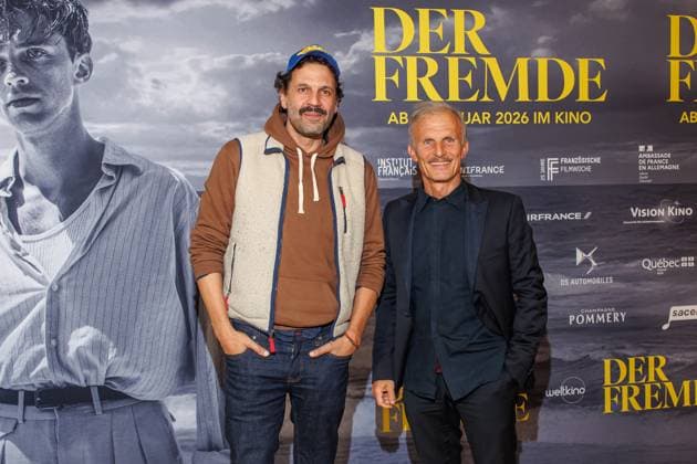 Opening Gala 25 French Film Week Mehdi Nebbou and Richard Sammel at the opening gala of the 25 French Film Week at the Delphi Filmpalast with the film The Stranger on 20 11 2025 in Berlin Copyright: xEventpressxKochanx