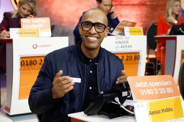 Amiaz Habtu at the 30 RTL Spendenmarathon 2025 in Studio 8 of EMG Studios Hürth, 20 11 2025 Foto:xR.xStoffelsx xFuturexImagex spendenmarathon_5277