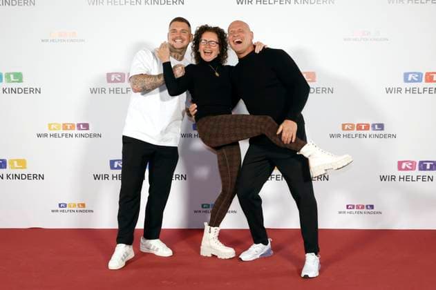Nico Legat, Alexandra Legat and Thorsten Legat at the 30 RTL Spendenmarathon 2025 in Studio 8 at EMG Studios Hürth, 20 11 2025 Foto:xR.xStoffelsx xFuturexImagex spendenmarathon_5302