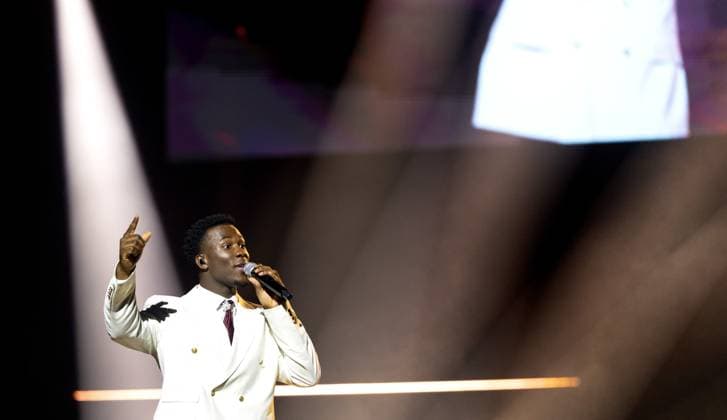 AMSTERDAM - Claude during the 5th anniversary of the Grand Eurovision Song Contest at the Ziggo Dome. ANP SANDER KONING netherlands out - belgium out  Copyright: xx x542623019x originalFilename: 542623019.jpg