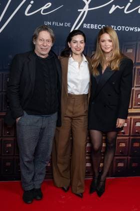 Vie Privee Paris Film Premiere NB Mathieu Amalric, Rebecca Zlotowski and Virginie Efira attends Vie Privee Paris Film Premiere at Pathe Palace on November 20, 2025 in Paris, France. Photo by Nasser Berzane ABACAPRESS.COM Paris France  Copyright: xBerzanexNasser ABACAx