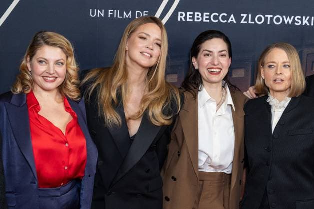Vie Privee Paris Film Premiere NB Sophie Guillemin, Virginie Efira, Rebecca Zlotowski, Jodie Foster attends Vie Privee Paris Film Premiere at Pathe Palace on November 20, 2025 in Paris, France. Photo by Nasser Berzane ABACAPRESS.COM Paris France  Copyright: xBerzanexNasser ABACAx