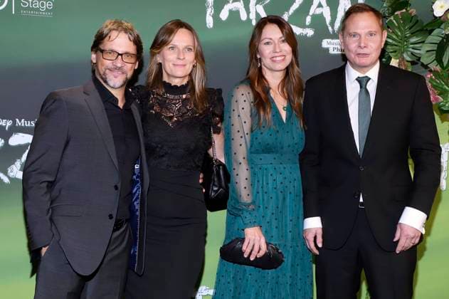 Patrick Bach with and Fabian Harloff at the premiere of the Disney musical Tarzan at the Stage Theater Neue Flora Hamburg, 20 11 2025 Foto:xgbrcix xFuturexImagex tarzan_5126