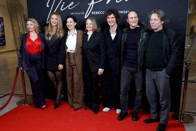 AVP film Vie PrivÃ e Mathieu Amalric, Sophie Guillemin, Virginie Efira, Rebecca Zlotowski, Jodie Foster, Vincent Lacoste et Noam Morgensztern . Avant premiere de Vie PrivÃ e , le nouveau film de Rebecca Zlotowski . France , Paris le 20 novembre 2025  Copyright: xDFYx