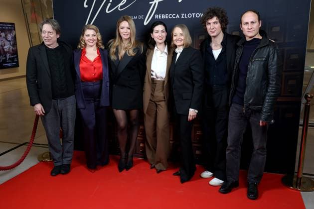AVP film Vie PrivÃ e Mathieu Amalric, Sophie Guillemin, Virginie Efira, Rebecca Zlotowski, Jodie Foster, Vincent Lacoste et Noam Morgensztern . Avant premiere de Vie PrivÃ e , le nouveau film de Rebecca Zlotowski . France , Paris le 20 novembre 2025  Copyright: xDFYx