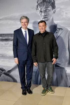 Francois Delattre and Francois Ozon at the FFW opening with the premiere of the feature film L Ã tranger The Stranger at the 24 French Film Week at the Delphi Filmpalast Berlin, 20 11 2025 Foto:xM.xBehrensx xFuturexImagex fremde_5162