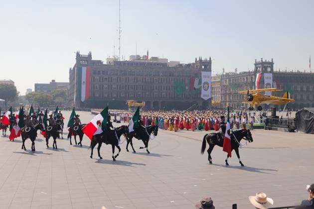115th Anniversary of the Mexican Revolution Military Parade Members of the Mexico™s Ministry of National Defense (SEDENA) taking part during the civic-military parade marking the 115th anniversary of the Mexican Revolution, at main square Zocalo. on November 20, 2025 in Mexico City, Mexico. (Photo by Carlos Santiago Eyepix Group) Copyright: xCarlosxSantiago xEyepixxGroupx CS_20112025_173547
