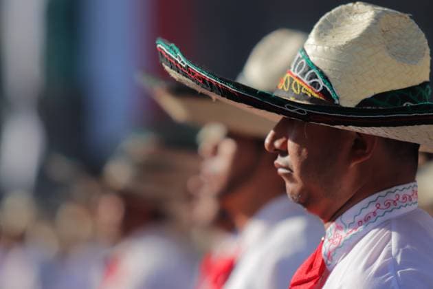 115th Anniversary of the Mexican Revolution Military Parade Members of the Mexico™s Ministry of National Defense (SEDENA) taking part during the civic-military parade marking the 115th anniversary of the Mexican Revolution, at main square Zocalo. on November 20, 2025 in Mexico City, Mexico. (Photo by Carlos Santiago Eyepix Group) Copyright: xCarlosxSantiago xEyepixxGroupx CS_20112025_173555
