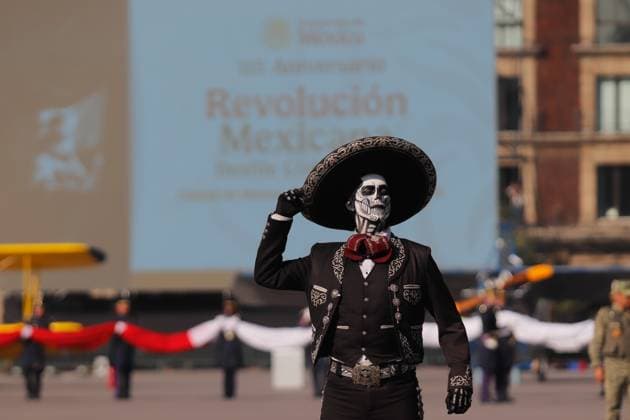 115th Anniversary of the Mexican Revolution Military Parade Members of the Mexico™s Ministry of National Defense (SEDENA) taking part during the civic-military parade marking the 115th anniversary of the Mexican Revolution, at main square Zocalo. on November 20, 2025 in Mexico City, Mexico. (Photo by Carlos Santiago Eyepix Group) Copyright: xCarlosxSantiago xEyepixxGroupx CS_20112025_173556