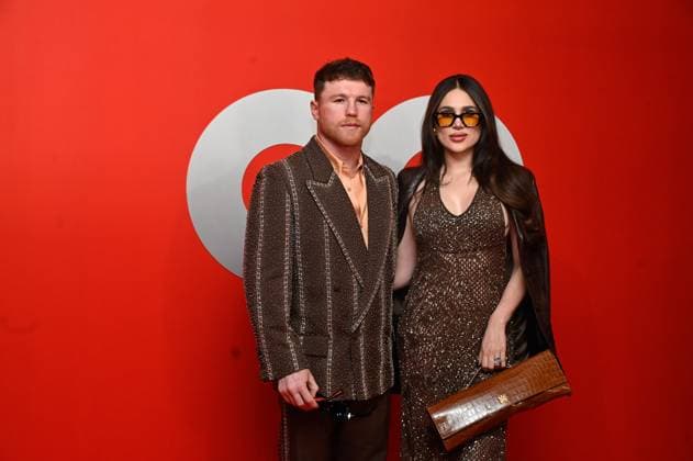 GQ Men of The Year Awards - Arrivals Saul Alvarez and his wife Fernanda Gomez attend the red carpet for 2025 GQ Men of the Year Awards at Hotel Reforma. on November 20, 2025 in Mexico City, Mexico. Mexico City CDMX Mexico Copyright: xCarlosxTischlerx