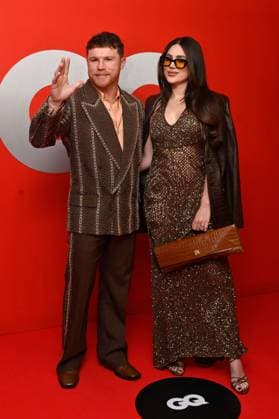 GQ Men of The Year Awards - Arrivals Saul Alvarez and his wife Fernanda Gomez attend the red carpet for 2025 GQ Men of the Year Awards at Hotel Reforma. on November 20, 2025 in Mexico City, Mexico. Mexico City CDMX Mexico Copyright: xCarlosxTischlerx