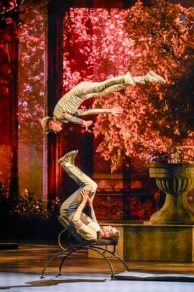 abb performers artists acrobats at the show in the Manage at the WORLD PREMIERE of ALIZE by Cirque du Soleil at the Theater am Potsdamer Platz on 20 11 2025 in Berlin Berlin Germany