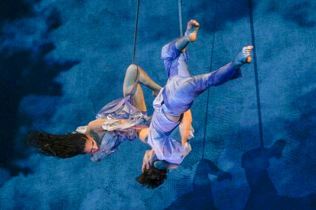 abb performers artists acrobats at the show in the Manage at the WORLD PREMIERE of ALIZE by Cirque du Soleil at the Theater am Potsdamer Platz on 20 11 2025 in Berlin Berlin Germany