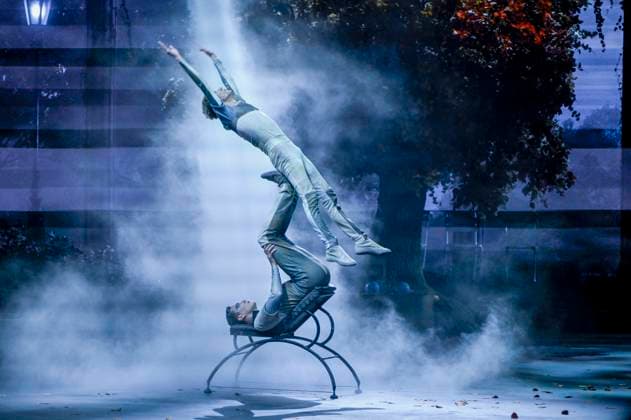 abb performers artists acrobats at the show in the Manage at the WORLD PREMIERE of ALIZE by Cirque du Soleil at the Theater am Potsdamer Platz on 20 11 2025 in Berlin Berlin Germany