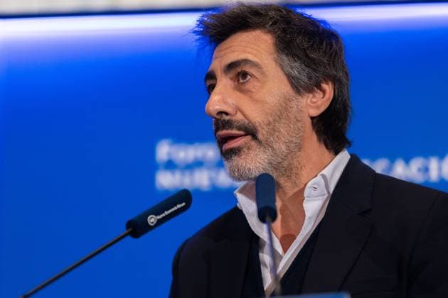 November 21, 2025, Madrid, Madrid, Spain: To believe that a novel is bad just because it is popular is disrespectful to the public, said JUAN DEL VAL, winner of the 2025 Planeta Prize, referring to the controversy surrounding his award in one of the most important literary competitions in the Spanish-speaking world. Madrid Spain - ZUMAl221 20251121_zip_l221_016 Copyright: xIgnacioxLopezxIsasmendix